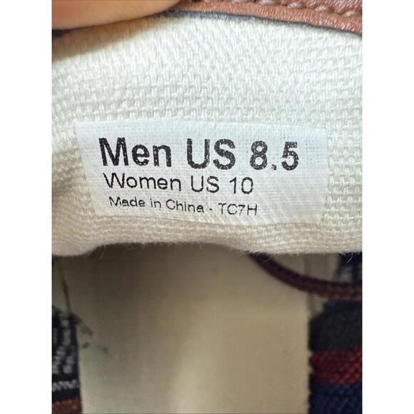 Vans Sneakers Aztec Print Men’s Size 8.5 Laceup Charcoal Canvas Shoes - Picture 7 of 9